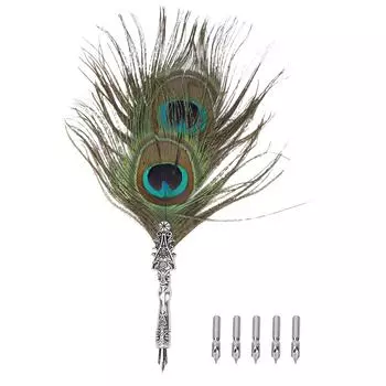 Классическая винтажная перьевая ручка с перьями, каллиграфическая перо, ручка для домашнего декора, подарок(08#) No. 8