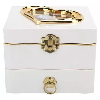 Классическая вращающаяся танцовщица музыкальная шкатулка заводная ручная музыкальная шкатулка женские ювелирные изделия шкатулки для хранения белый белый