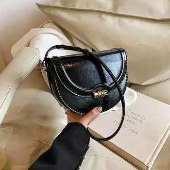 Классическая женская сумка через плечо бордового цвета, винтажные однотонные сумки через плечо с дизайном «плавник»