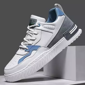 Классические белые модные мужские повседневные туфли, весенние легкие мужские кроссовки из натуральной кожи, школьные прогулочные нескользящие мужские туфли 43