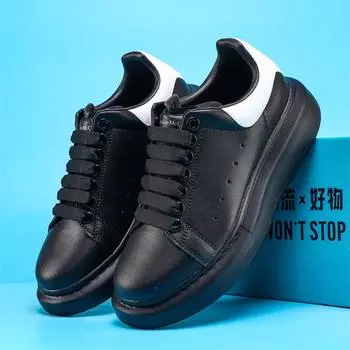 Классические белые туфли для мужчин и женщин, спортивные туфли с высокой посадкой и удобные кроссовки для пар. 36