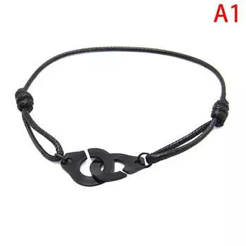 Классические браслеты-наручники из титановой стали ручной работы, парные кожаные браслеты, разноцветные аксессуары для пары в подарок