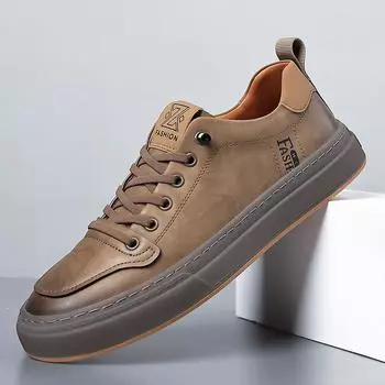 Классические брендовые мужские повседневные туфли из натуральной кожи с массажной подошвой, оксфордские туфли цвета хаки, мужские офисные деловые туфли, бесплатная доставка 38 белый