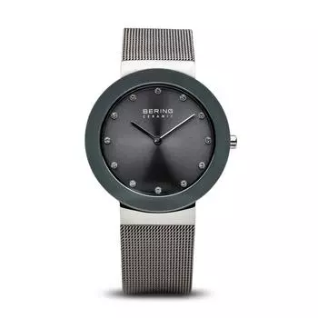 Классические часы Серые [Bering] 11435-389 Женские серебряный