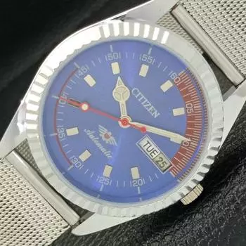 КЛАССИЧЕСКИЕ CITIZEN АВТОМАТИЧЕСКИЕ ВОССТАНОВЛЕННЫЕ ЯПОНСКИЕ МУЖСКИЕ ЧАСЫ С СИНИМ ЦИФЕРБЛАТОМ a426211-2 RL620c-a426211