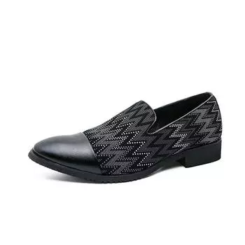 Классические деловые мужские туфли, модные элегантные роскошные формальные свадебные туфли, мужские туфли-оксфорды без застежек, черные туфли-броги в стиле ретро 38