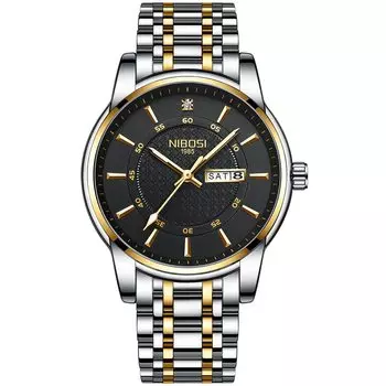 Классические деловые наручные часы из нержавеющей стали, водонепроницаемые, аналоговые, стильные, с металлическим ремешком, повседневные, с указанием даты и дня недели, флуоресцентные, для мужчин