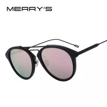 Классические дизайнерские солнцезащитные очки MERRY S для женщин и мужчин S 8088 чёрный