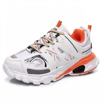 Классические дышащие удобные МУЖСКИЕ кроссовки для бега, новые модные массивные кроссовки для мужчин, повседневная обувь для девочек и мальчиков, размеры 36-44 36 чёрный