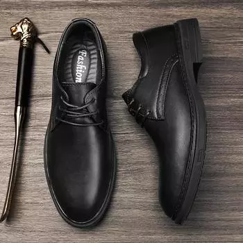 Классические фирменные мужские туфли из натуральной кожи Высококачественная мужская деловая обувь Официальная обувь для конференций Повседневные туфли Лоферы Нескользящие 38