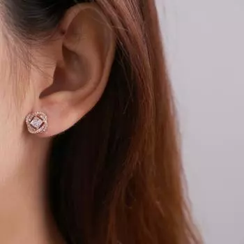 Классические и элегантные серьги с камнями. Новые модные серьги OL High-end. Серьги в стиле темперамент.