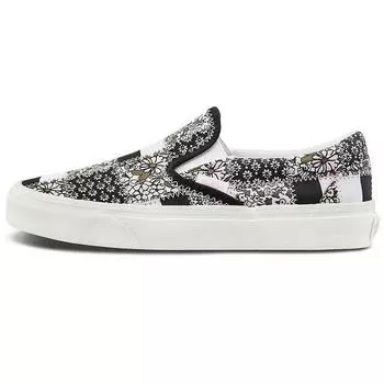 Классические кроссовки-слипоны унисекс с цветочным принтом Vans, разноцветные, зефирные, VN0A33TB9FY 36.5