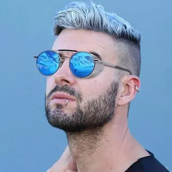 Классические круглые солнцезащитные очки в стиле стимпанк для мужчин и женщин, металлические очки в стиле панк, летние очки для путешествий