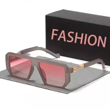 Классические квадратные солнцезащитные очки с большой оправой для женщин, повседневные солнцезащитные очки для путешествий, модные большие панк-очки