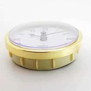 Классические кварцевые часы с золотой оправой 90 мм, встроенная мини-головка настенных часов, механизм «сделай сам», с римским номером