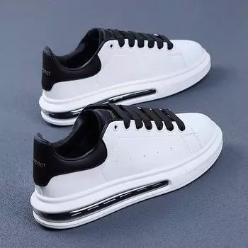 Классические модные белые туфли 2024 года, новые весенние и осенние спортивные и повседневные туфли, универсальные модные кроссовки на воздушной подушке 36