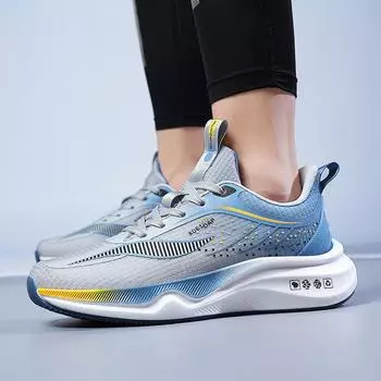 Классические модные мужские дышащие кроссовки для бега, сетчатые летающие тканые туфли, кроссовки для бега на открытом воздухе, спортивная обувь, модная обувь 39 синий