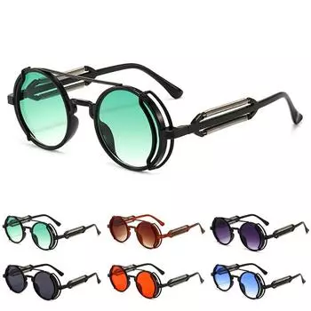 Классические модные ретро круглые солнцезащитные очки для мужчин и женщин, брендовые дизайнерские очки, очки
