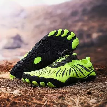 Классические модные зеленые мужские туфли Five Fingers, большой размер 48, нескользящие кроссовки для плавания, унисекс, мягкие туфли для воды, мужские босиком, Hombre 35