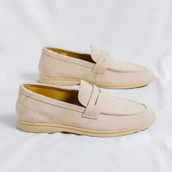 Классические мягкие кожаные мужские мокасины из натуральной кожи, удобная модная деловая обувь в британском стиле для отдыха на открытом воздухе и вождения 38 чёрный