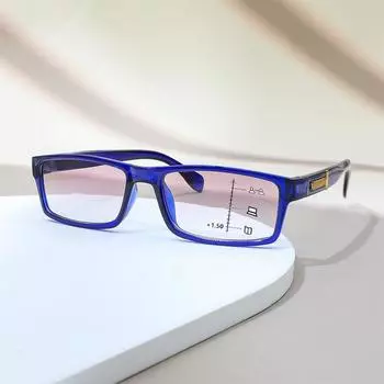 Классические мультифокальные очки для чтения для мужчин и женщин, блокирующие синий свет, очки для пресбиопии, антибликовые +1