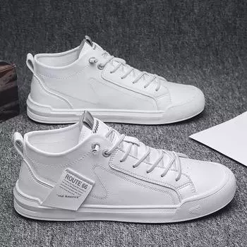 Классические мужские белые туфли, мужская удобная повседневная обувь на плоской подошве, обувь для прогулок на открытом воздухе, модная повседневная спортивная обувь 39