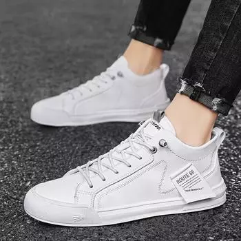Классические мужские белые туфли, мужская удобная повседневная обувь на плоской подошве, обувь для прогулок на открытом воздухе, модная повседневная спортивная обувь 39