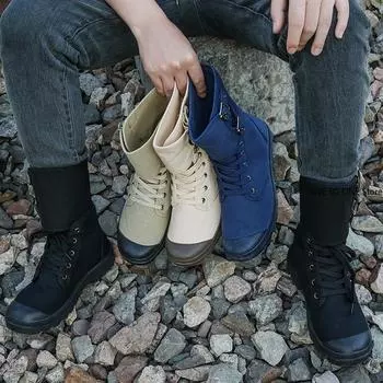 Классические мужские ботинки-пустынники, холщовые мужские рабочие защитные ботинки, высокие рабочие ботинки, мужские ботильоны, модные ботинки, мужские ботинки 39 бежевый