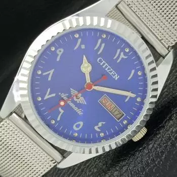 КЛАССИЧЕСКИЕ МУЖСКИЕ ЧАСЫ CITIZEN AUTO REFURBISHED JAPAN ARABIC BLUE DIAL a426231-2 RL620c-a426231