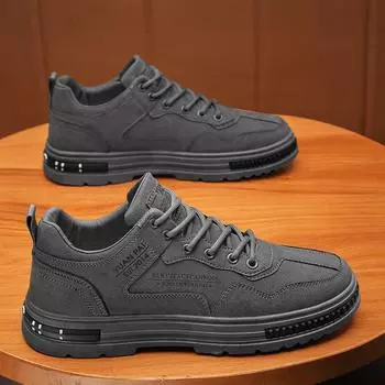 Классические мужские кожаные туфли на шнуровке, повседневные кроссовки, модная обувь для активного отдыха, весенние нескользящие удобные мужские туфли 38