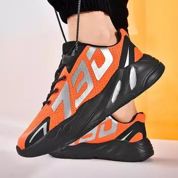 Классические мужские повседневные кроссовки, дышащая сетчатая спортивная обувь, высококачественные противоскользящие амортизирующие туфли, светоотражающие повседневные туфли Zapatillas 40
