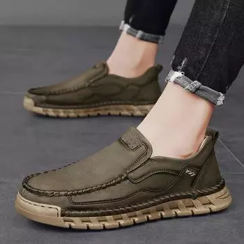 Классические мужские повседневные туфли из кожи, сшитые вручную, мужские мокасины, роскошные дизайнерские кожаные мужские мокасины ручной работы, кроссовки 39