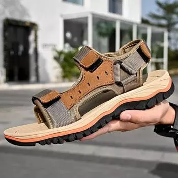 Классические мужские сандалии Летняя модная повседневная обувь Удобные пляжные повседневные сандалии 43