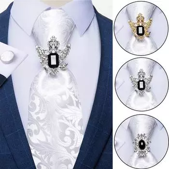 Классические мужские шелковые галстуки, модные белые вечерние галстуки с узором пейсли и цветочным принтом, карманные квадратные запонки, набор галстуков, мужской подарок DiBanGu JZ-0010