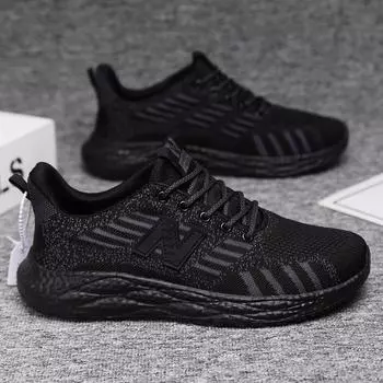 Классические мужские туфли Four Seasons 574, женские туфли Flying Weaving, дышащая мягкая подошва, ультралегкие туфли N Shoes Couple, весна и осень 36 белый