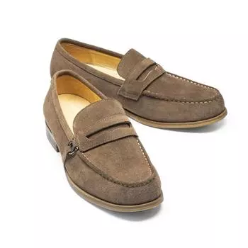 Классические мужские замшевые мокасины в итальянском стиле из натуральной кожи ручной работы, свадебные туфли без застежек, официальная обувь для вечеринок для мужчин 6 чёрный