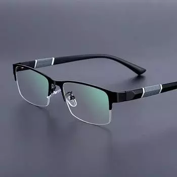 Классические очки для чтения в полуоправе, нейтральные очки по рецепту, винтажные очки с диоптриями 1