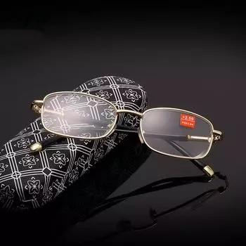 Классические оптические очки для чтения, очки в металлической оправе, мужские и женские модные очки для чтения, очки для пресбиопии 100