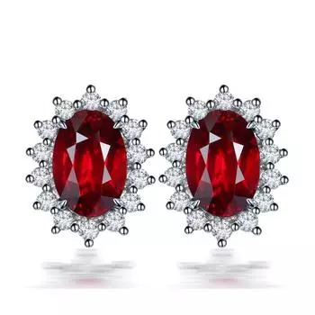 Классические овальные серьги Cellacity с сапфиром для женщин, серебро 925 пробы, ювелирные изделия, королевские синие серьги-гвоздики для помолвки, женский свадебный подарок зелёный