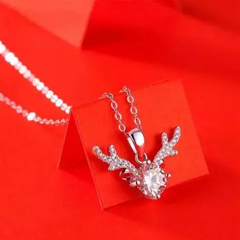 Классические ожерелья с подвеской из стерлингового серебра 925 пробы, 1 карат, настоящий муассанит для женщин, белое золото 18 карат, свадебные ювелирные украшения 1ct белый