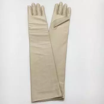 Классические перчатки для солнцезащитных вечеринок, длинные женские перчатки, удлиненные, 1 пара, на локте, модные, для оперы, танцев, ручной работы красный