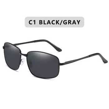 Классические поляризационные солнцезащитные очки для мужчин и женщин для вождения в квадратной оправе, модные солнцезащитные очки для рыбалки, мужские Rectangle