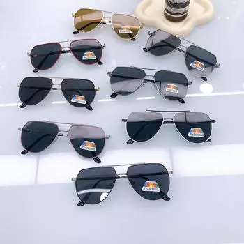 Классические поляризованные солнцезащитные очки для вождения на открытом воздухе, персонализированные очки Toad, большая оправа, мужские и женские солнцезащитные очки, прямые поставки черный серый