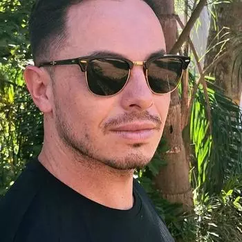 Классические полуоправные солнцезащитные очки для мужчин и женщин, солнцезащитные очки для вождения, защита от ультрафиолета as shown