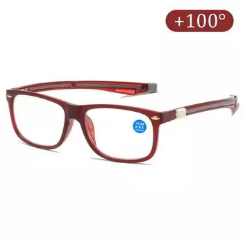 Классические портативные магнитные выдвижные подвесные очки для чтения с защитой от синего света, очки для дальнозоркости, очки для пожилых мужчин и женщин, HD-очки 300