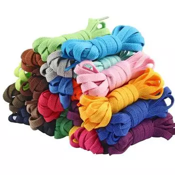 Классические повседневные утолщенные шнурки для обуви, спортивные шнурки, плоские шнурки для спорта и отдыха, женские кроссовки, шнурки, аксессуары для шнурков 100cm чёрный