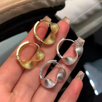 Классические простые геометрические круглые большие серьги-кольца для женщин, преувеличенные круглые серьги невесты, свадебные украшения, аксессуары золотистый