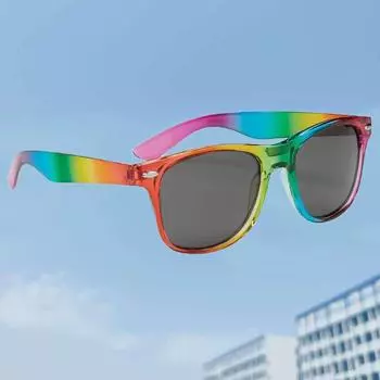 Классические прямоугольные солнцезащитные очки для женщин, дорожные солнцезащитные очки с радужным принтом, солнцезащитные очки для взрослых, подростков, вечеринок