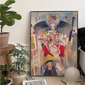 Классические работы Ая-Такано Постеры Печать Аниме Настенная картина Гостиная Спальня Домашнее украшение Картина на холсте Подарки Cuadros 21x30cm No Framed