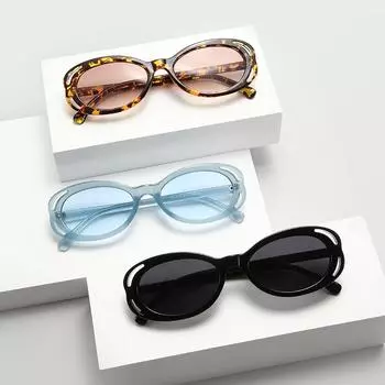 Классические ретро-модные солнцезащитные очки в Европе и уличные солнцезащитные очки в маленькой коробочке Солнцезащитные очки для путешествий на открытом воздухе UV400
